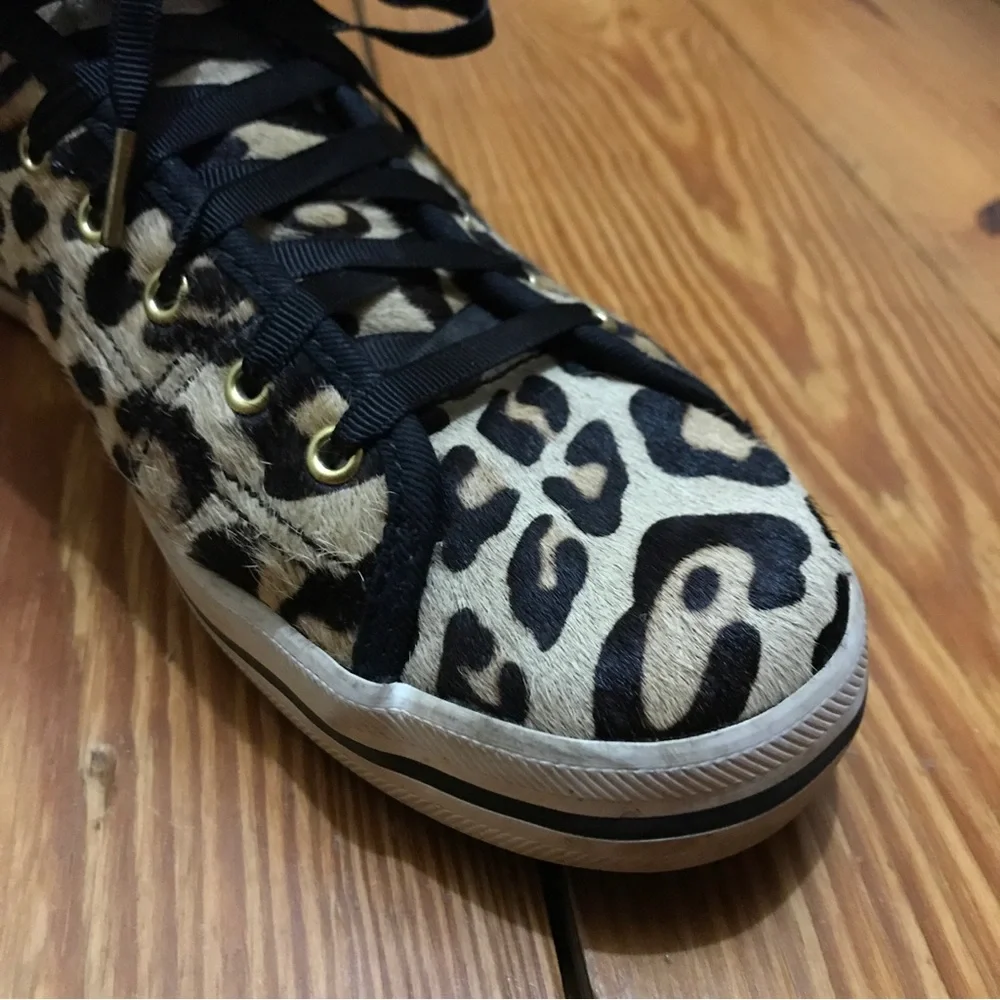 Keds Kate Spade Animal Hair Leopard Print Sneakers, EUC, 7.5 - Picture 3 of 13